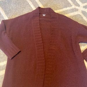 XS aerie maroon cardigan